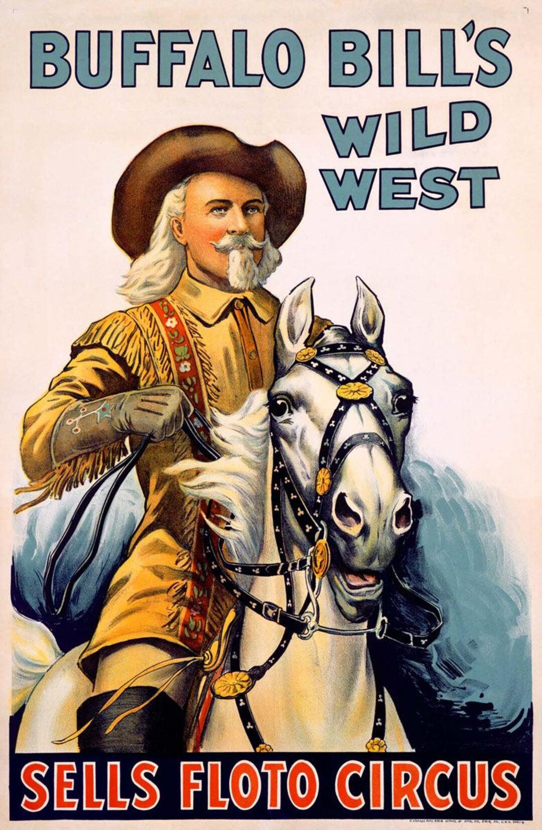 Buffalo Bill Wild West Circus Poster 0000-3042 - Etsy