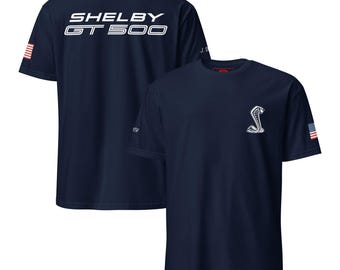 Custom Ford SHELBY GT500 US Flag  T-Shirt