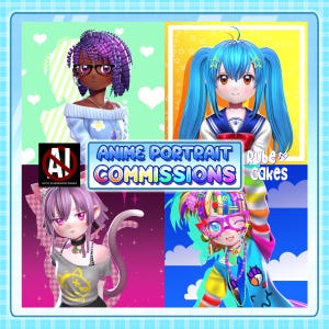 3D Anime Portrait Commissions / Original Character OC Fanart / Custom Personalized Manga Artwork