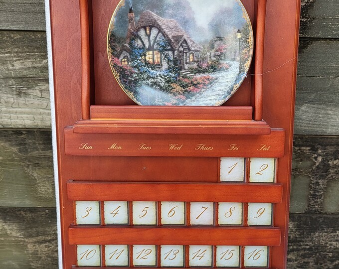 Thomas Kinkade Simpler Times Calendar Plate Set Etsy