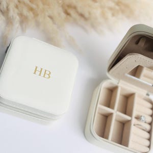 Boîte à bijoux de voyage personnalisée | Proposition de demoiselles d'honneur | Cadeau d'anniversaire | Cadeaux pour elle | Rangement de bijoux | Boîte à bijoux personnalisée | Cadeau