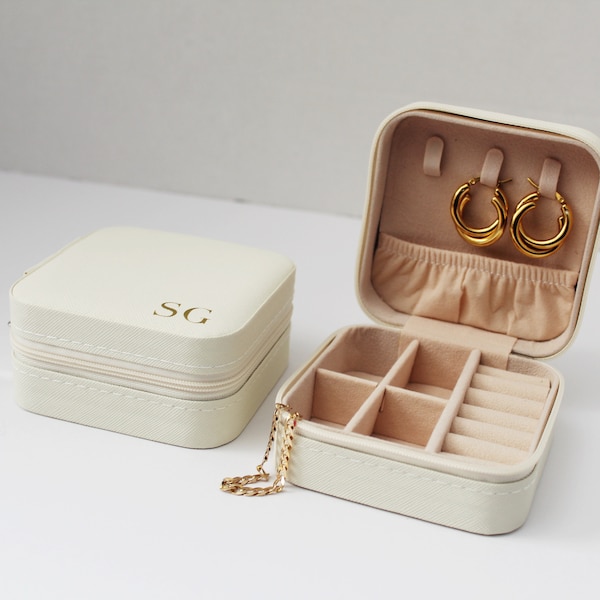 Personalised Travel Jewellery Box | Bridesmaids Proposal | Birthday Gift | Gifts For Her | Jewellery Storage | Custom Jewellery Box | Gift