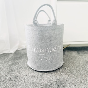 Cesta de Armazenamento Personalizada | Armazenamento de Brinquedos | Armazenamento Infantil | Decoração de Sala de Estar | Cesta de Cobertor | Presentes Infantis | Presentes Personalizados | Presentes