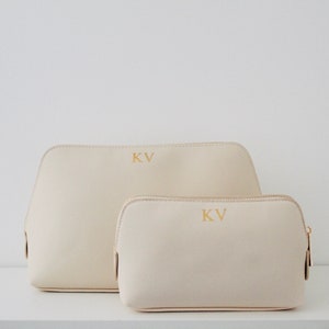 Personalised Make Up Bag | Accessories Bag | Wash Bag | Leather Cosmetic Bag | Wedding | Bridesmaids Gifts | Birthday Gifts | Gifts For Her