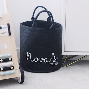 Personalisierter Aufbewahrungskorb | Spielzeug Aufbewahrung | Kinder Aufbewahrung | Wohnzimmer Dekor | Decke Korb | Kindergeschenke | Individuelle Geschenke | Geschenke