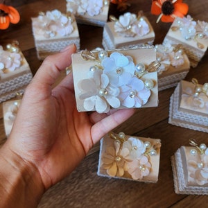 Baptism Party Favors , Baptism Party Favor Flower Cross , Recuerdos para bautizo para rosarios ect. Personalized Baptism wooden box ,