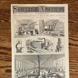 Antique Article, Scientific American - New York, January 17, 1880 - Wood Working Machinery Article, 2 pages