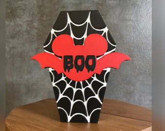 Mickey Halloween Coffin 3D Print, Mickey Bat Decor, Tiered Tray Decor, Mickey Decoration, Mickey Halloween, Halloween Decor, Mickey Decor