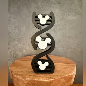 Mickey Minnie DNA,  3D Print, Tiered Tray Decor, Mickey Mouse, Minnie Mouse, Mickey Decoration, 3D Printed, Tray Trinkets, Custom Order