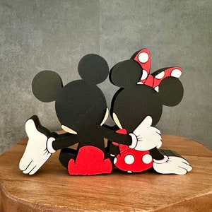 Mickey Minnie Mouse Love Tiered Tray, 3D Printed Decor, Disney Trinkets, Tiered Tray Decor, Mickey, Minnie, Mickey Decoration, 3D Printed