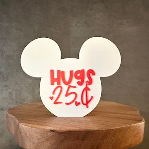 Valentines Heart, Valentine Hugs 3D Print, Valentines Decor, Valentines Gift, Cute Valentine&#39;s Decoration, Valentines Decor, Tray Decor