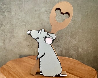Remy Ratatouille Mouse Chef 3D Print, Chef Remy Ratatouille Decoration, Mouse Chef 3D Print, 3D Prints, Tiered Tray Decor, Remy Decor, Decor