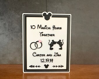 Mickey Minnie Wedding Sign, Mickey Minnie Anniversary Sign, Mickey Minnie Birthday Sign, 3D Print Mickey and Minnie, Mickey Decoration
