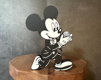 Mickey Proposing Wedding, Mickey Minnie Wedding, Mickey Minnie 3D Printed Trinkets for Tiered Trays, 3D Printed, Mickey Minnie Decoration