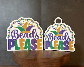 Mardi Gras Decor, Mardi Gras Decorations, 3D Print, Tiered Tray Decor, Tray Trinkets, Party Props, Mardi Gras Inspired, 3D Printed Decor