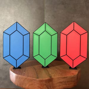 Rupee 3D Print, Zelda Birthday, Rupee Decoration, 3D Printed, 3D Prints, Birthday Decoration, Tiered Tray Decor, Zelda Decor, Cake Topper