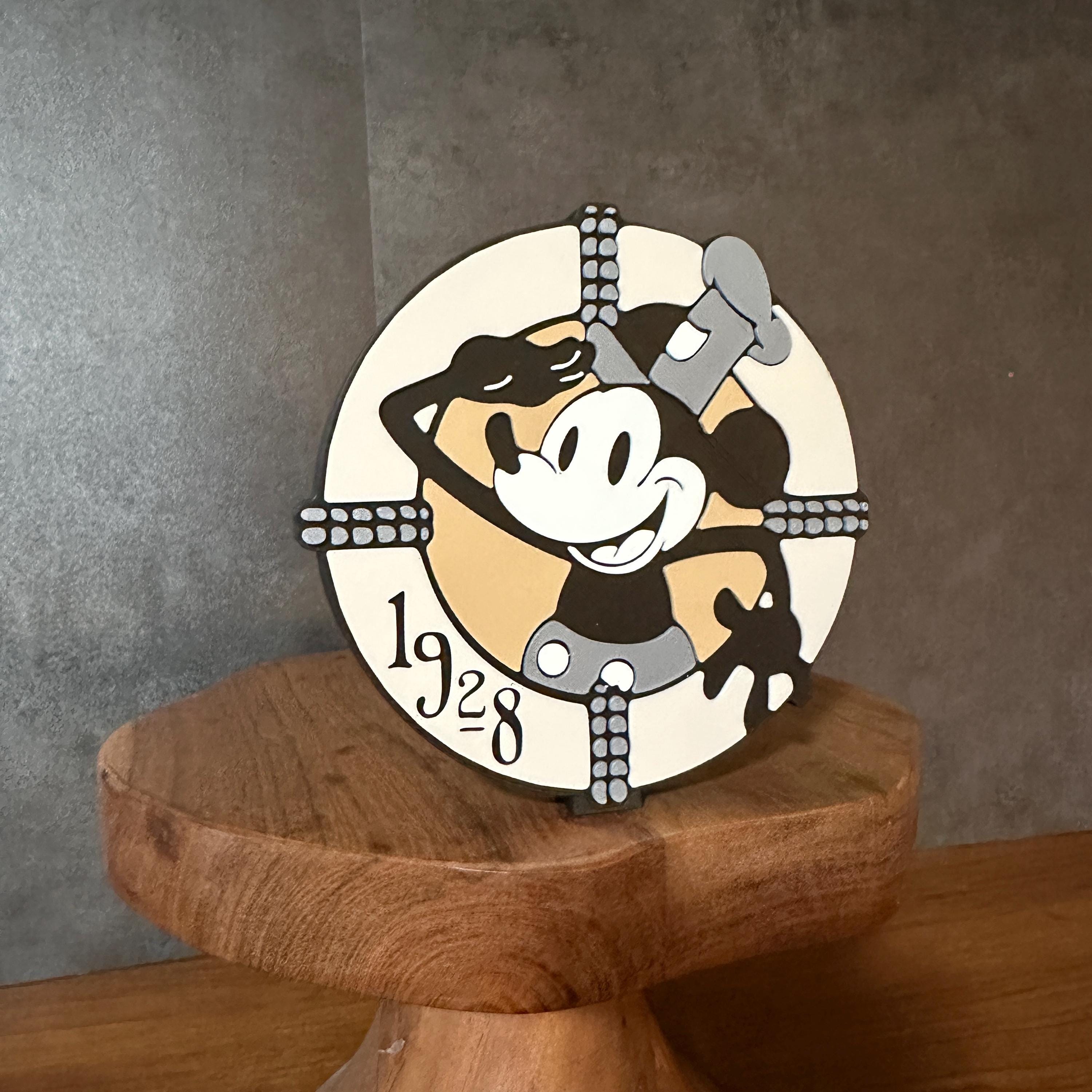 Mickey 1928 Sailing Decoration, 3D Printed Steamboat Willie Decor