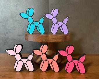 Balloon Dog 3D Print, Modern Pop Art Decor, Colorful Balloon Animal, Ballon Dog Art, Dog Lover Gift, Birthday Gift, Cute Doggy Home Decor