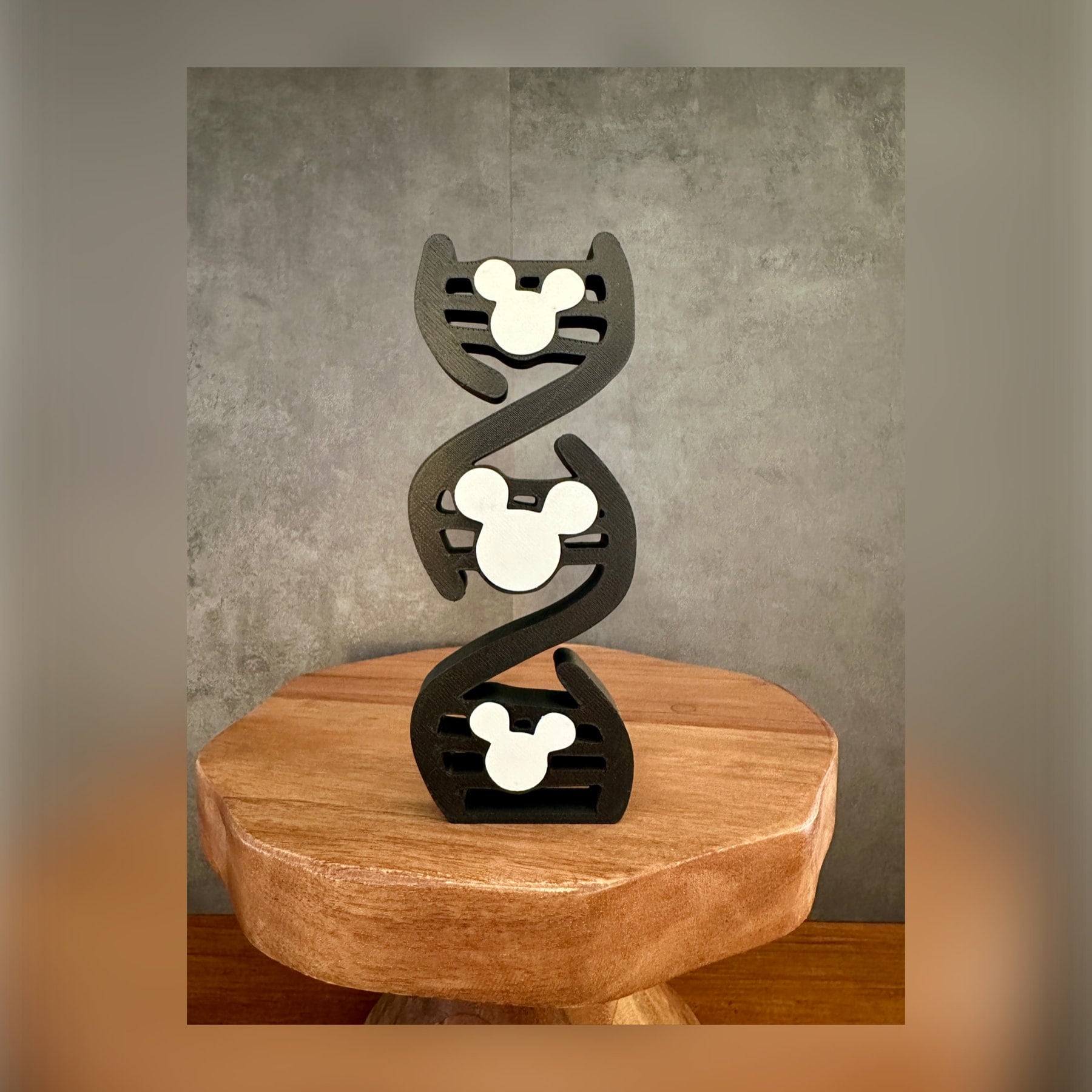 Mickey Minnie DNA,  3D Print, Tiered Tray Decor, Mickey Mouse, Minnie Mouse, Mickey Decoration, 3D Printed, Tray Trinkets, Custom Order