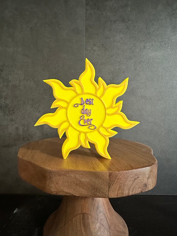 Tangled Sun Decoration, Best Day Ever Decor, Rapunzel 3D Printed
