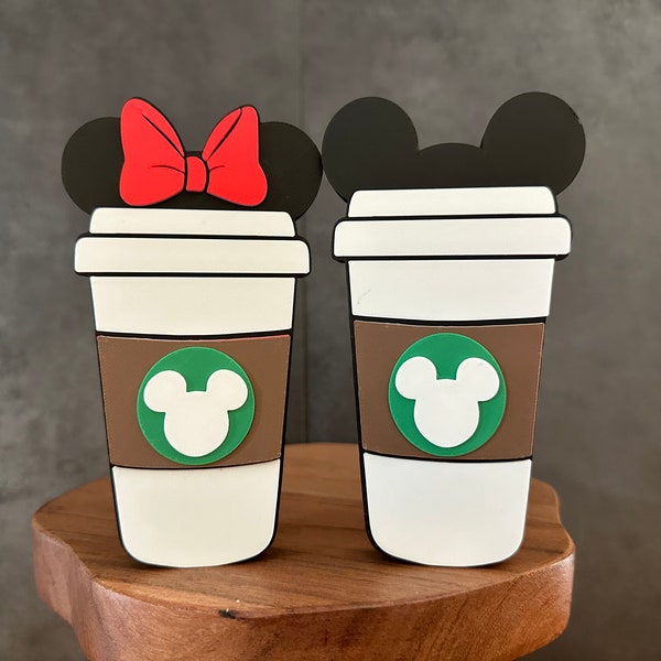 Mickey and Minnie Coffee, Mickey 3D Print, Tiered Tray Decor, Mickey and Minnie Mouse, Mickey Decoration, Tray Trinkets, Party Props, Decor