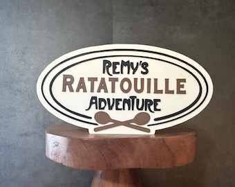 Remy Ratatouille Mouse Chef 3D Print, Chef Remy Ratatouille Decoration, Mouse Chef 3D Print, 3D Prints, Tiered Tray Decor, Remy Decor, Decor