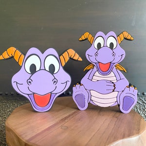 Figment 3d Printed Decor, Imagination Decoration 3d Printed, Tiered Tray Decor, Mickey Decoration, 3D Printed, Tray Trinkets, Party Props