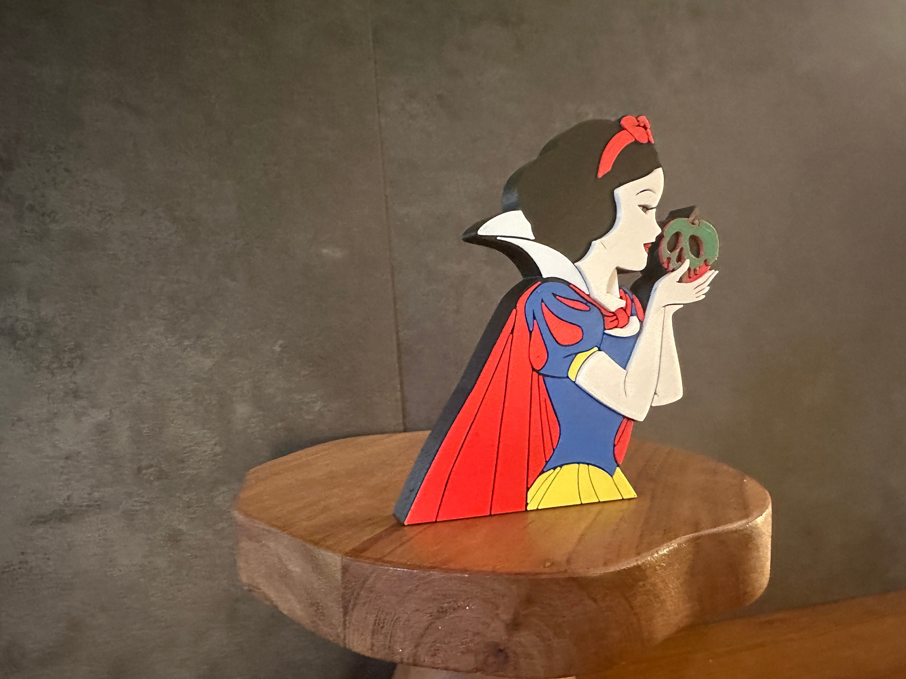 Princess With Poison Apple, Cute Princess Decor, 3D Print, Tiered