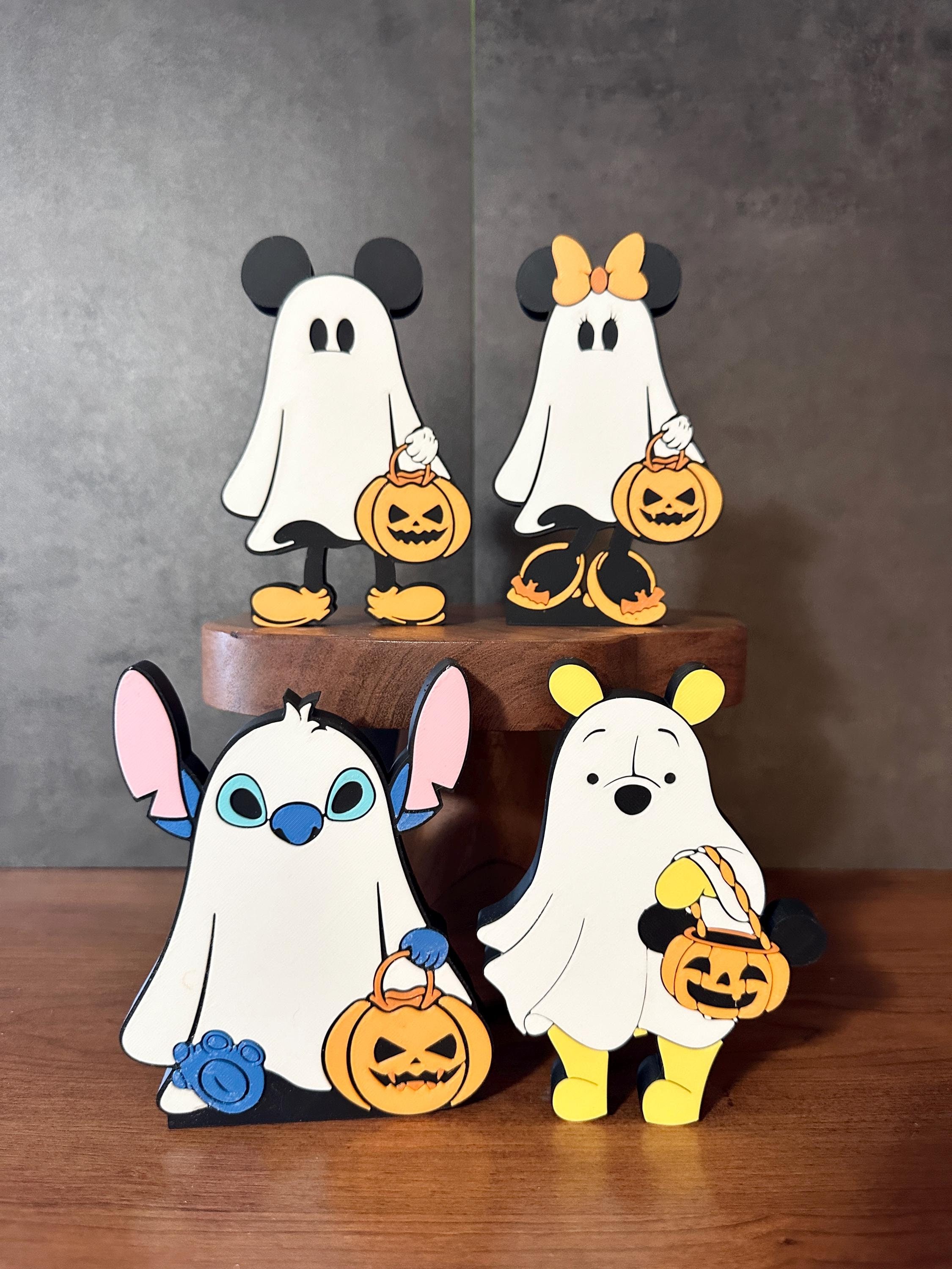 Mickey and Friends Ghost, Mickey Halloween, Minnie Halloween, 3D