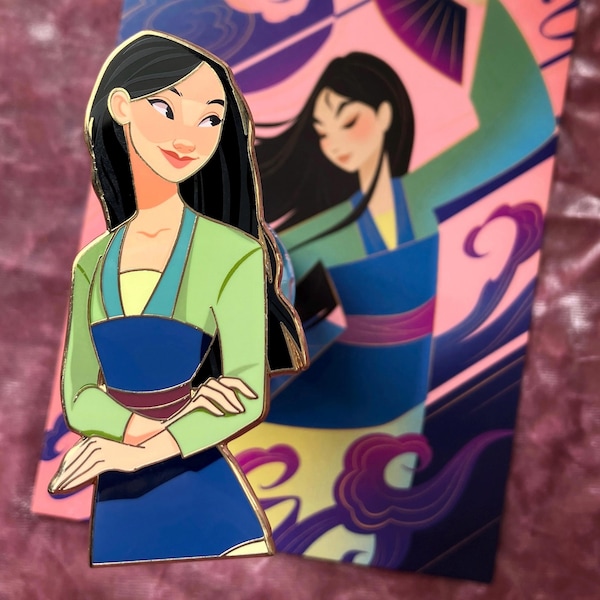 Mulan enamel fantasy pin