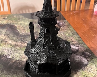 3D Printed Fantasy Tower | Tabletop RPG Terrain for Dungeons & Dragons, Pathfinder, and Wargames