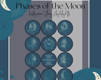Phases of the Moon: Instagram Highlight Covers