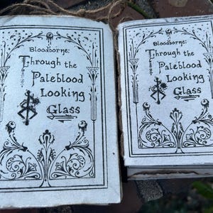 Bloodborne Handbound Pamphlet Journal With Burnished Deckle Edges