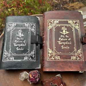 Elden Ring Leatherbound Journal: Handmade Medieval Spellbook, Deckle Edge