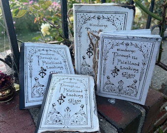 Bloodborne Handbound Pamphlet Journal With Burnished Deckle Edges