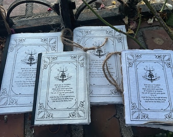 Elden Ring Handbound Pamphlet Journal With Burnished Deckle Edges