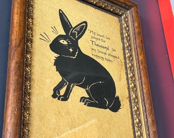 Black Rabbit of Inlé - Watership Down signed art print