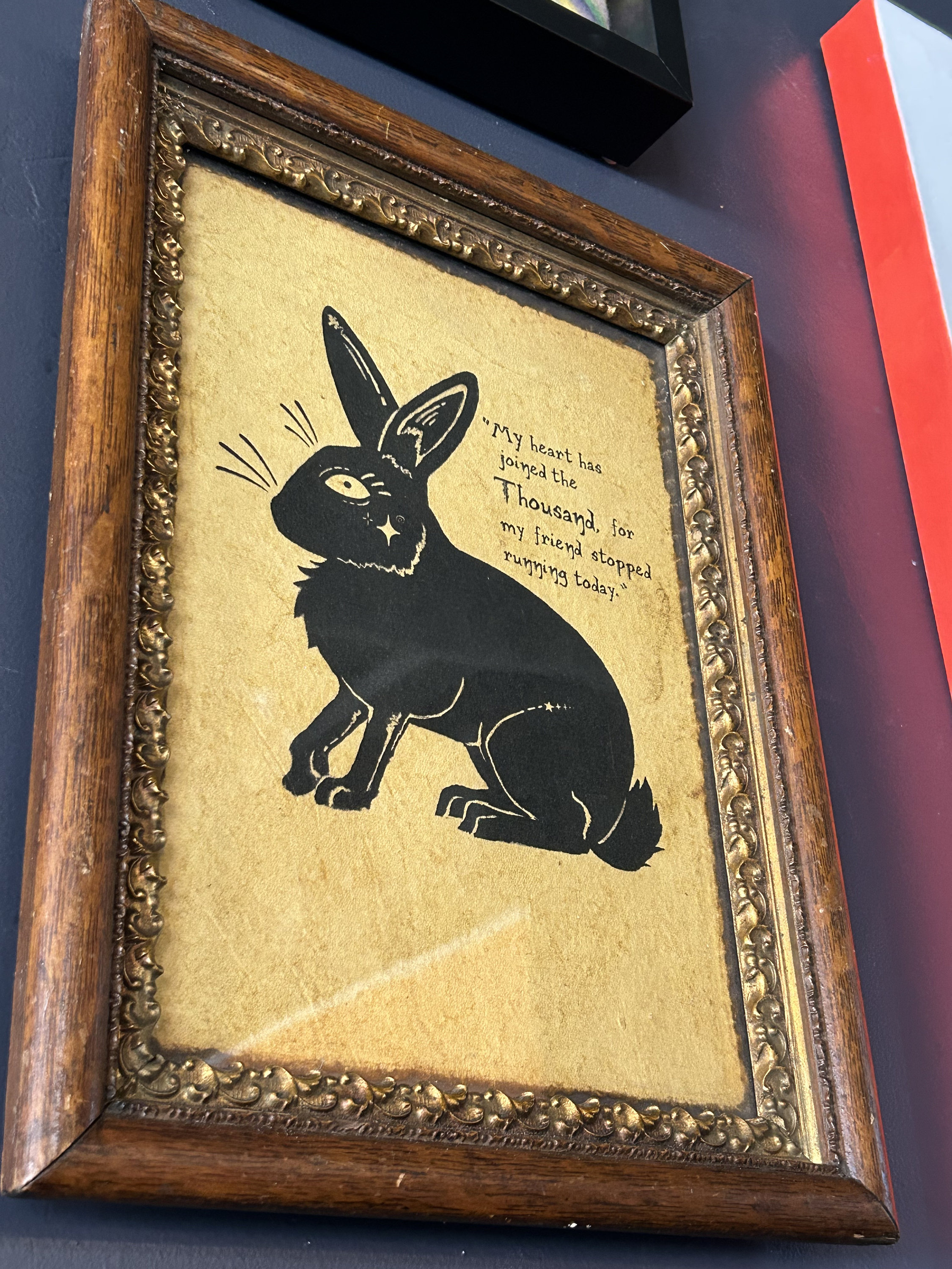 Black Rabbit of Inlé - Watership Down Signed Art Print - Etsy