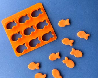 Mini cortador de galletas de pez: forma de galleta de pez dorado, para hornear y plastilina