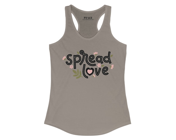 Featured listing image: PZAZZ Spread Love Women's Shirt, Color Solid Warm Gray