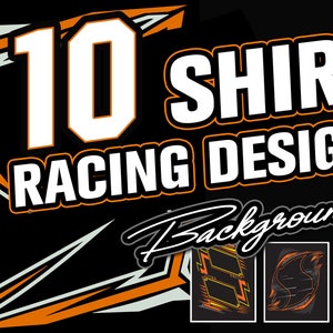 10 Racing Shirt Backgrounds For Your Own Design MX, Speedway, Drag Racing, Car Shirt Backgrounds Vector, Png , Svg AI, EPs, For Dtf and Dtg