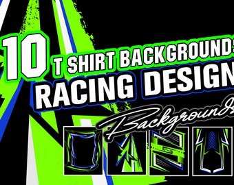 10 Racing Shirt Backgrounds For Your Own Design MX, Speedway, Drag Racing, Car Shirt Backgrounds Vector, Png , Svg AI, EPs, For Dtf and Dtg