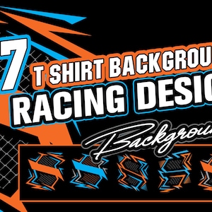 8 Racing Shirt Backgrounds For Your Own Design MX, Motocross, Drag Racing, Car Shirt Dirt Track Vector Png Svg EPs For Dtf and Dtg