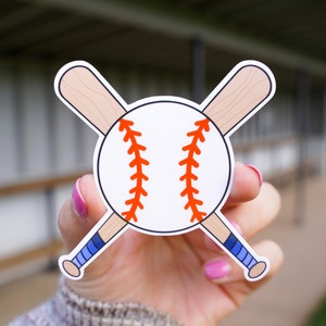 Baseball Sticker | Sports Stickers | Team Stickers | Waterproof Vinyl Stickers | Custom Stickers | Laptops, Water Bottles & Notebooks