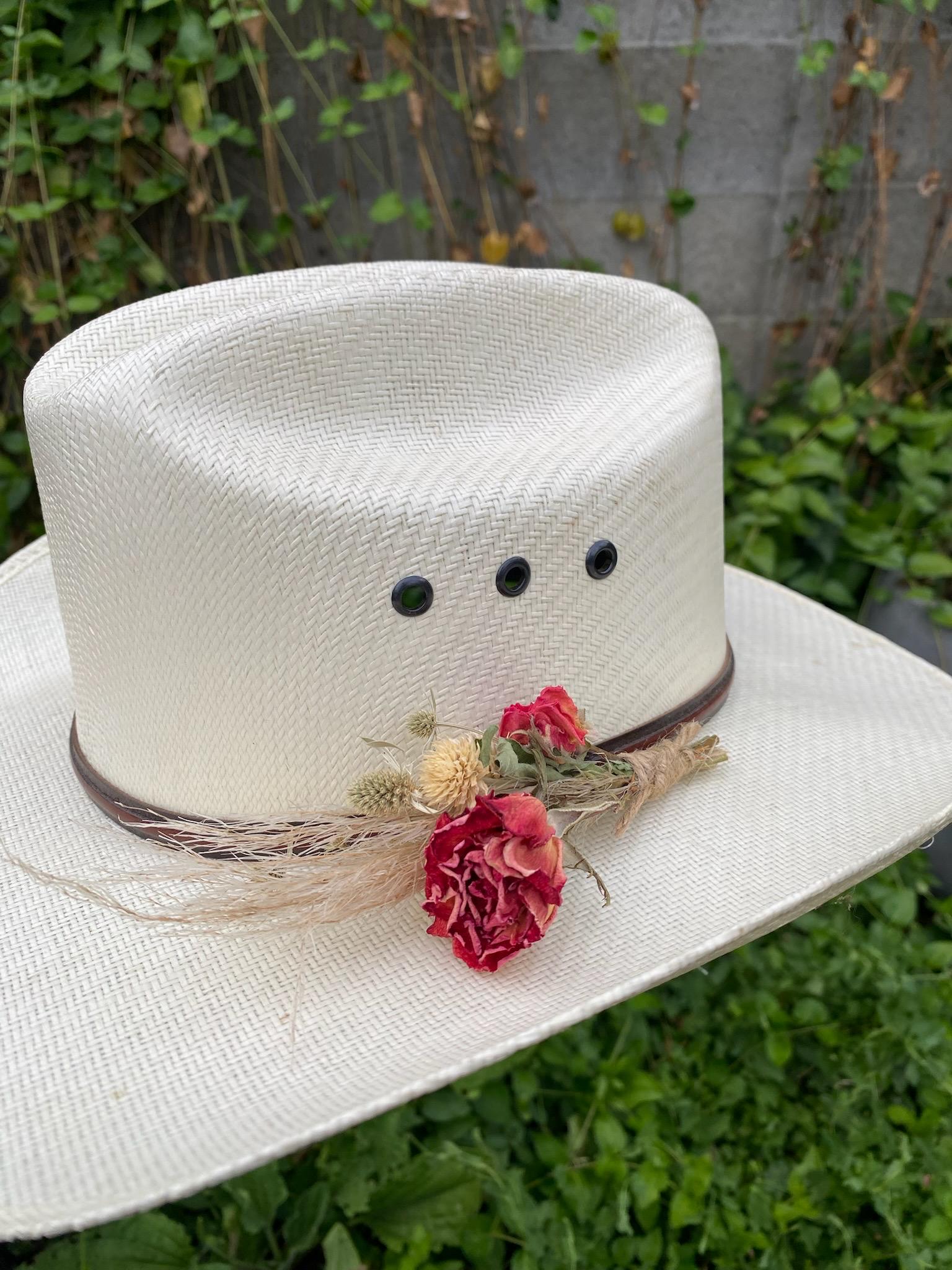 Dried Flower Hat Clip | Hat Bouquet | Boho Hat Accessory | Western Hat Decor | Handmade Floral Clip | Clip On Flower Accessory