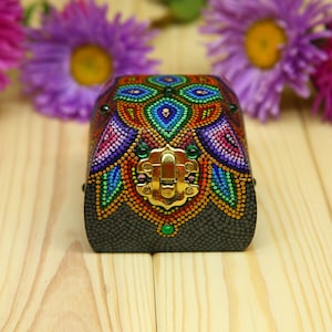 Ukrainian wooden box, Ukrainian handmade, Jewelry box, Wedding box, Wooden box, Ukrainian Shops, Box for rings, Dotart, Hand pinted box