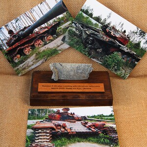 Piece of russian tank, Panzer statuette, T-72, Russian tank, Made in russian Recycled in Ukraine, Panzer figurines, Made in Ukraine