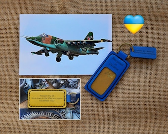 Aircraft keyring,  SU-25, Aircraft keychain, SUKHOI,  Shot Down in Ukraine, Piece of russian aircraft, War Keychain, Made in Ukraine.