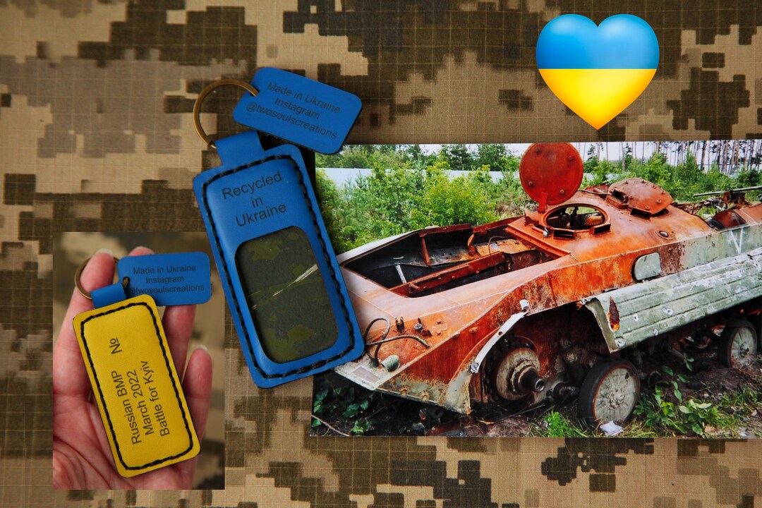 Piece of Russian Tank, Panzer Keychain, Made in Russian Recycled in ...