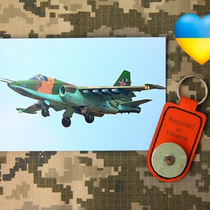 Aircraft keychain, Aircraft keyring, SUKHOI, SU-25, Piece of russian aircraft, Shot Down in Ukraine, War Keychain, Made in Ukraine,